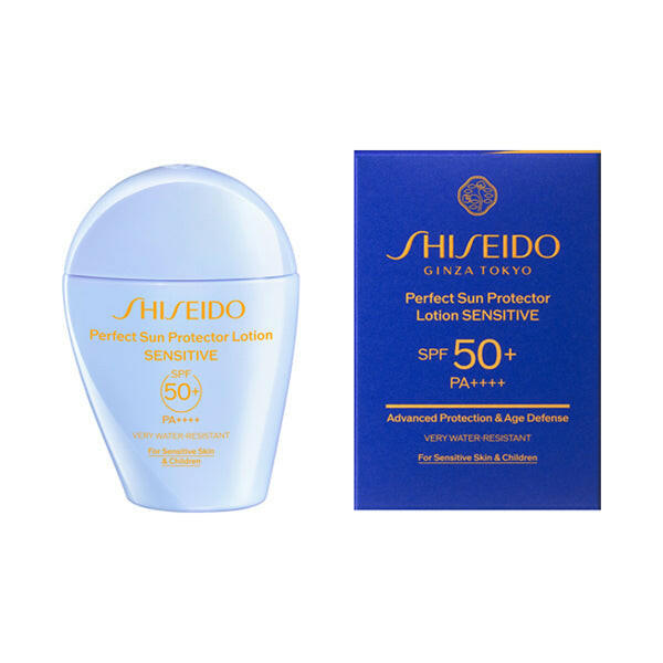 Shiseido Sunblock UV Perfect Protector For Sensitive Skin & Children 50ml (Biru Muda)