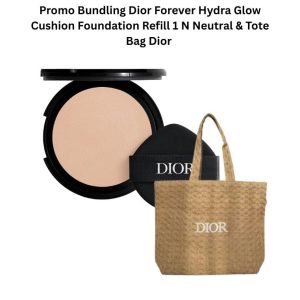 Bundling Dior Capture DreamSkin Moist & Perfect Cushion Foundation SPF50 PA+++ 000 & Tote bag Dior