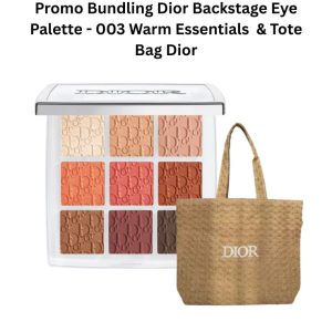 Bundling Dior Backstage Eye Palette - 003 Warm Essentials & Tote bag Dior