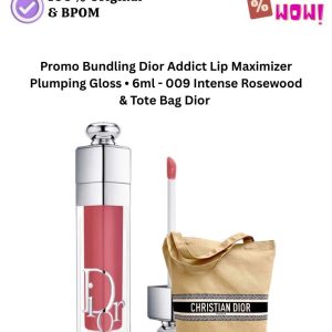 Bundling Dior Addict Lip Maximizer Plumping Gloss • 6ml - 009 Intense Rosewood & Tote Bag Dior