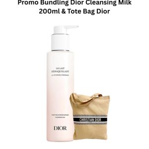 Bundling Dior Cleansing Milk 200ml & Tote Bag Dior