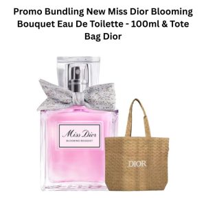 Bundling New Miss Dior Blooming Bouquet Eau De Toilette - 100ml & Tote Bag Dior