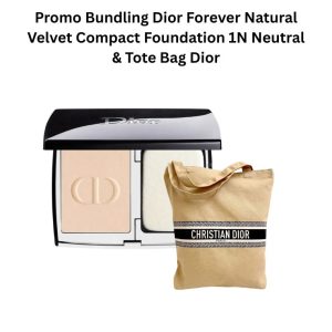 Bundling Dior Forever Natural Velvet Compact Foundation 1N Neutral & Tote Bag Dior