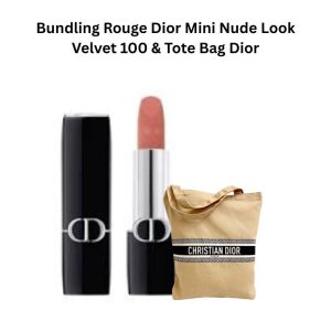 Bundling Rouge Dior Mini Nude Look Velvet 100 & Tote Bag Dior