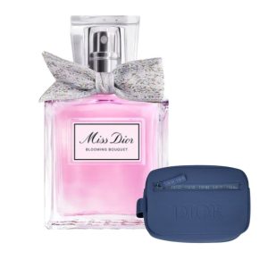 Bundling New Miss Dior Blooming Bouquet Eau De Toilette - 50ml & Pouch Dior