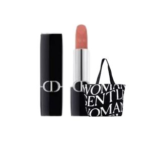 Bundling Dior Rouge Mini Lipstick -100 Nude & Tote Bag