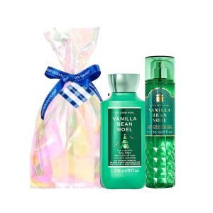 BBW Fullsize Set Isi 2 - Vanilla Bean Noel Body Mist & Body Lotion